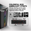 Armaggeddon Gaming Pc Case With 3 Argb Fans Tritron Pro 300 Black - (TRITRON300PRO-B)