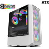 Armaggeddon Gaming Pc Case With 4 Argb Fans Tritron Pro 100 White - (TRITRON100PRO-W)