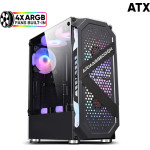 Armaggeddon Gaming Pc Case With 4 Argb Fans Tritron Pro 200 Black - (TRITRON200PRO-B)