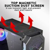 Armaggeddon Gaming Pc Case With 4 Argb Fans Tritron Pro 200 Black - (TRITRON200PRO-B)