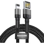 Baseus Cafule Double-Sided Usb Lightning Cable 1.5A 2m Gray+Black - (CALKLF-HG1)