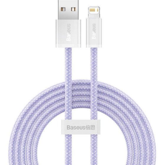 Baseus Dynamic Cable Usb To Lightning, 2.4A, 2m (Purple) - (CALD000505)