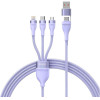 Baseus ������� Usb 3��1 Flash Series 2 USB-C/MicroUSB/Lightning 100W 1.2m ���� - (CASS030105)