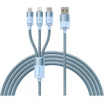 Baseus ������� Usb 3��1 Starspeed Series. USB-C + Microusb + Lightning 1.2m ������� - (CAXS000017)