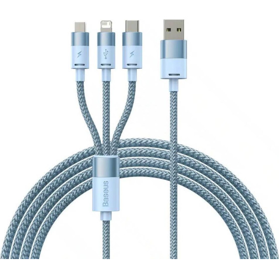 Baseus ������� Usb 3��1 Starspeed Series. USB-C + Microusb + Lightning 1.2m ������� - (CAXS000017)
