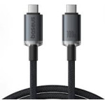 Baseus Fast Charging Cable Crystal Shine USB-C To USB-C 100W 1.5m 20Gb Black - (P10318204111-00)