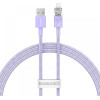 Baseus Fast Charging Cable USB-A To Lightning Explorer Series 1m 2.4A Purple - (CATS010005)