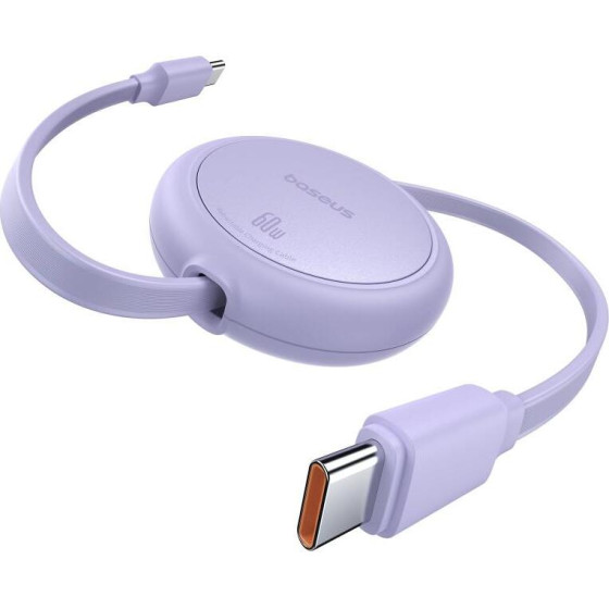 Baseus Free2PUll Mini USB-C To USB-C 60W Usb Cable 1m Purple - (P10364500511-01)