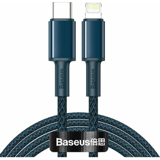 Baseus High Density Braided Cable Type-C To Lightning Pd 20W 2m Blue - (CATLGD-A03)
