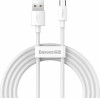 Baseus Simple Wisdom Data Cable Kit Usb To Micro 2.1a 2pcs/Set 1.5m White - (TZCAMZJ-02)