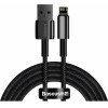 Baseus Tungsten Gold Cable Usb To Ip 2.4a 2m Black - (CALWJ-A01)