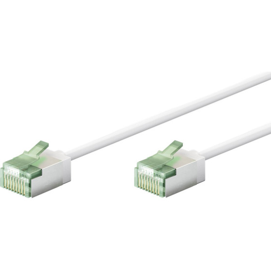 Goobay ������� ������� Cat 8.1 U/FTP, slim, copper, 40Gbps, 0.50m, ����� - (74359)