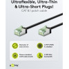 Goobay ������� ������� Cat 8.1 U/FTP, slim, copper, 40Gbps, 0.50m, ����� - (74352)