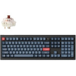 Keychron V6 Max QMK/Via Wireless (BT/2,4/Wired) Custom Mechanical Keyboard Brown Switch - (V6M-D3)