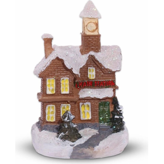 Artezan Christmas Led Table Top House Decoration Brown 10*6cm