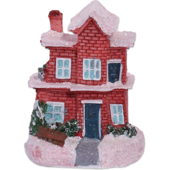 Artezan Christmas Led Table Top House Decoration Red 7.8*6cm