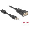 DeLock ��������� Usb �� RS-232 460.8Kbps, 0.25m, ������ - (64276)