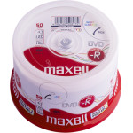 Maxell DVD-R 4.7GB, 120min, 16x speed, printable, Cake 50��� - (275701)