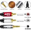 ATC Hq 3.5mm M/ 2 X Rca Cable 3m