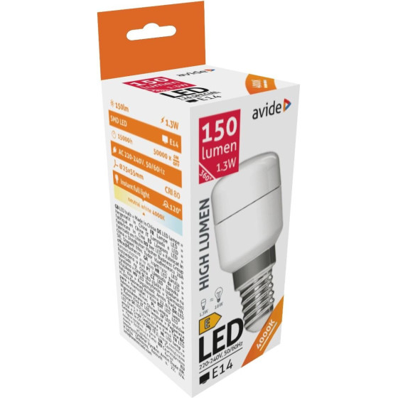 Avide Led T26 1.3W ����� 4000K - (ABT26NW-1.3W)