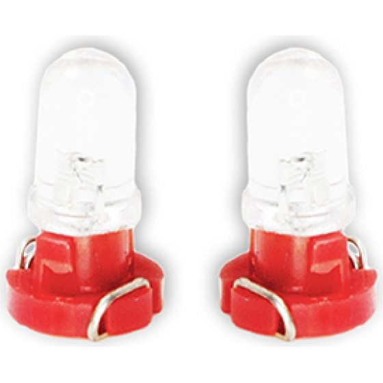 DGA �������� Led T3 12V Led 6.000K ������� ��� 8mm - 2���. - (LED-T3-1-R-12V)