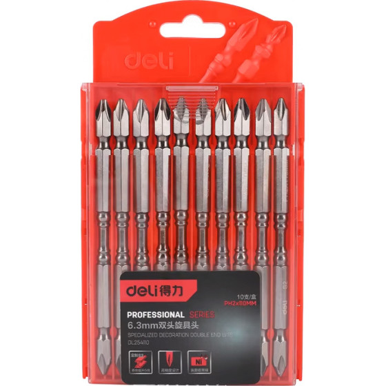DELI ����� ����������� ��� �������, ���������, PH2x110mm, 10��� - (DL254110)