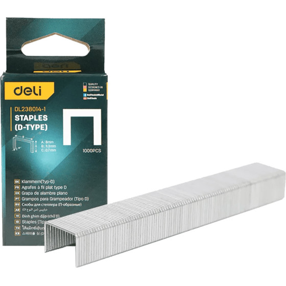 DELI ���������� �������� � ��� ���������, 0.7x8x11.3mm, 1000��� - (DL238014-1)
