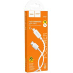 Hoco X107 Favor Charging Data Cable IP, ����� - (HC-X107L-WH)