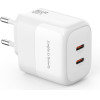 XO Gan Nitride ��������� 35W USB-C , 2 �����, ������ - (L140)