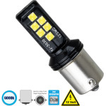 GloboStar 1156 - BA15S - P21W ����� ����������� 2nd Generation Can-Bus Series Led 12 Smd 3030 8W 1200lm 360� Dc 12V IP20 ����� ����� 6000K - (81244)