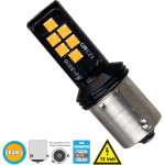 GloboStar 1156 - BA15S - P21W ����� ����������� 7507 - BAU15S - PY21W 2nd Generation Can-Bus Series Led 12 Smd 3030 8W 960lm 360� Dc 12V IP20 ��������� - (81247)