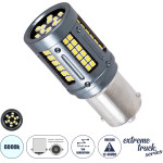 GloboStar 1156 - BA15S - P21W ����� ����������� & �������� Led 3rd Generation Can-Bus Extreme Truck Series 84xSMD3030 9.6W 1440lm 360� Dc 12-48V IP20 �2 x �5cm ����� ����� 6000K - (81270)