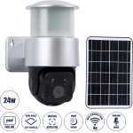 GloboStar ��������� ������� ��������� Led Smd 24W 1200lm Camera 1080P 2MP Wifi 150� �������� 3200mAh ������������ ����� ��������� ������-������ & ������� ������ ����� ���������� ������� ���������� IP66 ����� ����� 6000K - ����� - (86046)