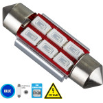 GloboStar C5W ����� ����������� 36mm Festoon 2nd Generation Can-Bus Series Led 6 Smd 5630 4W 480lm 120� Dc 12V IP20 ���� - (81314)