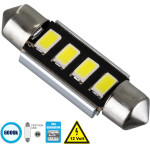 GloboStar C5W ����� ����������� 39mm Festoon 2nd Generation Can-Bus Series Led 4 Smd 5630 3W 450lm 120� Dc 12V IP20 ����� ����� 6000K - (81315)