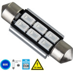 GloboStar C5W ����� ����������� 39mm Festoon 2nd Generation Can-Bus Series Led 6 Smd 5630 4W 480lm 120� Dc 12V IP20 ���� - (81317)