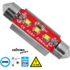 GloboStar C5W ����� ����������� 42mm Festoon 3rd Generation Can-Bus Extreme Series Led 3 Cree Xbd 7.5W 1058lm 120� Dc 12V IP20 ����� ����� 6000K - (81327)