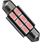 GloboStar C5W ����� ����������� Festoonled 39mm Can Bus �� 6 Smd 5630 2.5W Dc 180� 12V ������ - (40163)