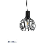 GloboStar Scandi Vintage Industrial �������� ��������� ������ �������� 1 x E27 AC220-240V IP20 - �23 x �30cm - ����� ��������� ������ - (01386)