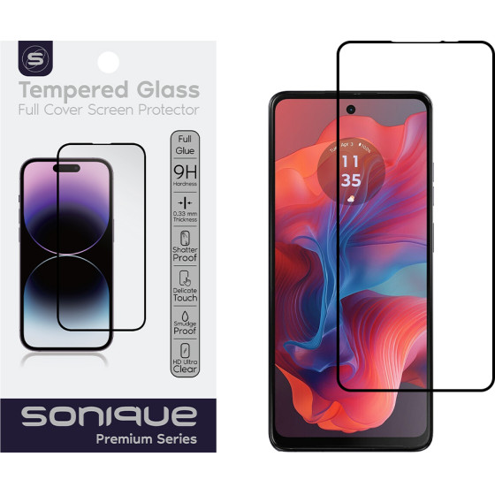 Sonique Hardy Glass Premium Series HD Full Cover 9H Motorola Moto G04 4G / Moto G04s 4G / Moto G24 4G / Moto E14 4G �����