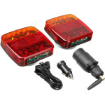 Auto Gs ������� ������� Led ��������� �������� 12 - 24 Volt 10x10.5 Cm 2 ������� - (39547)