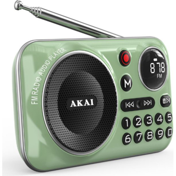 Akai ���� ������� ��������� �/�, TF, USB, Rec 2,5W - (APR-500)