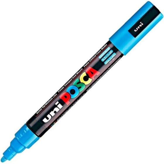 Uni-Ball ���������� Posca Pc-5M Medium Light Blue (PC5MMLBL)