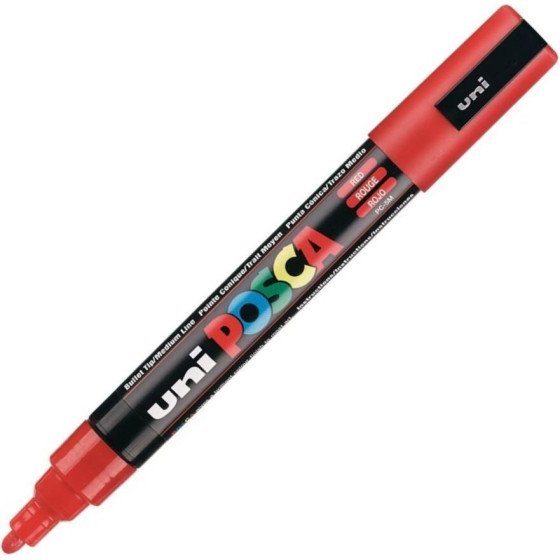 Uni-Ball ���������� Posca Pc-5M Medium Red (PC5MMR)