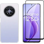 Vivid Set Gelly Case + Full Face Tempered Glass Realme 12 5G Black - (VIGELLY423GLASSBK)