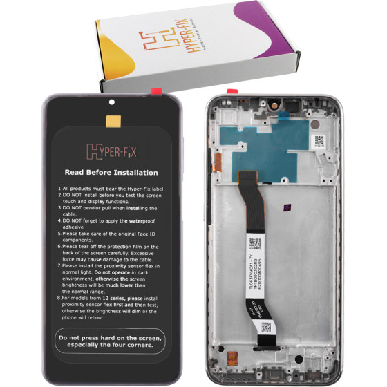HYPER-Fix Xiaomi Redmi Note 8 ����� + Touch Screen + Lens + Frame White Service Pack - (HF-5600040C3J00)