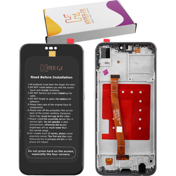 HYPER-Fix Huawei P20 Lite ����� + Touch Screen + Lens + Frame Black Service Pack - (HF-02351XTY)