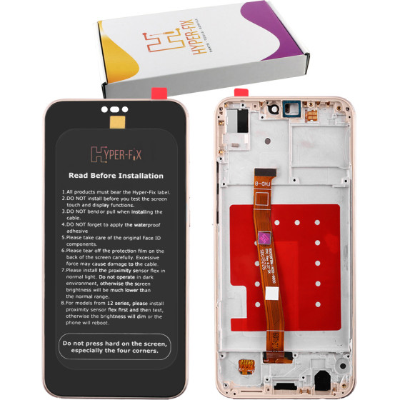HYPER-Fix Huawei P20 Lite ����� + Touch Screen + Lens + Frame Gold Service Pack - (HF-02351WRN)