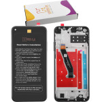HYPER-Fix Huawei P40 Lite E ����� + Touch Screen + Lens + Frame Black Service Pack - (HF-02353FMW)