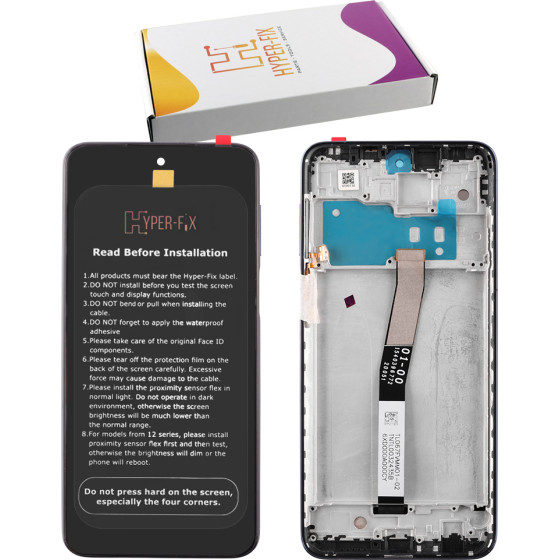 HYPER-Fix Xiaomi Redmi Note 9S/Note 9 PRO/Note 9 Pro Max ����� + Touch Screen + Lens + Frame Blue Service Pack - (HF-560003J6A100)